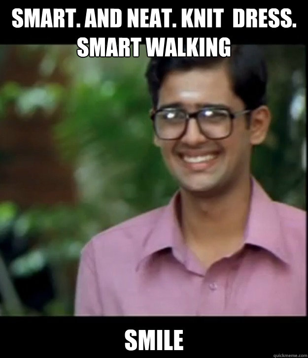 Smart. and Neat. Knit  dress. Smart Walking Smile  Smart Iyer boy
