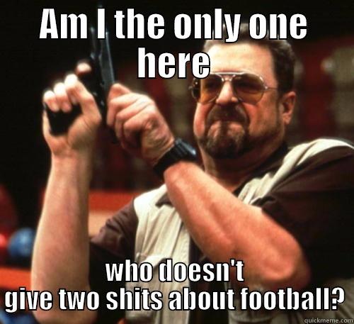 AM I THE ONLY ONE HERE WHO DOESN'T GIVE TWO SHITS ABOUT FOOTBALL? Am I The Only One Around Here