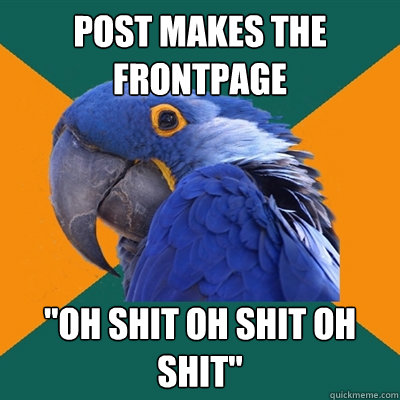 POst makes the frontpage 