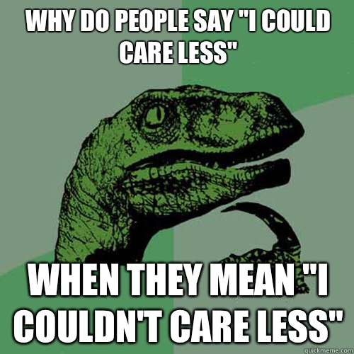 Why do people say 