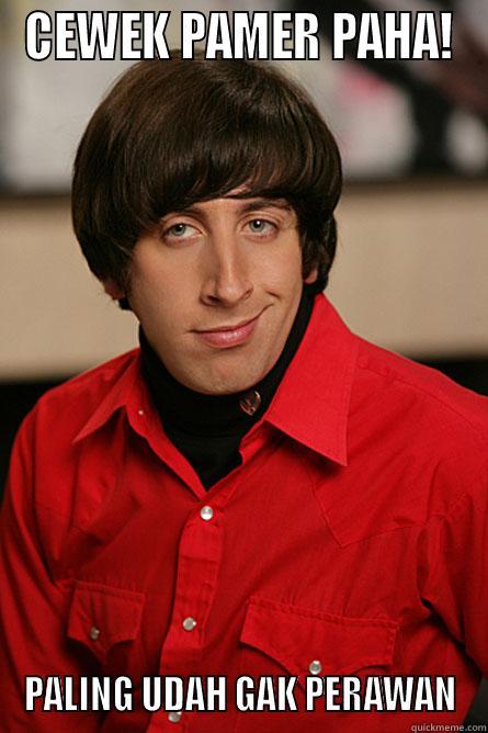 CEWEK PAMER PAHA! PALING UDAH GAK PERAWAN Pickup Line Scientist