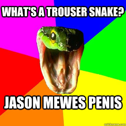 Jason Mewes penis What's a trouser snake? - Jason Mewes penis What's a trouser snake?  Spoiler Snake