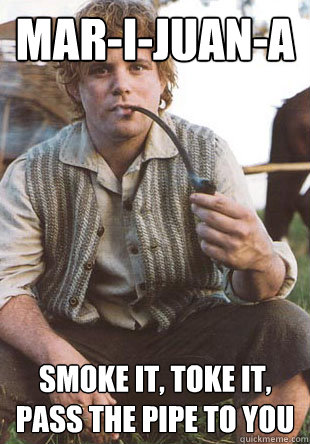 MAR-I-JUAN-A Smoke it, Toke it, Pass the Pipe to you  Smoking Sam