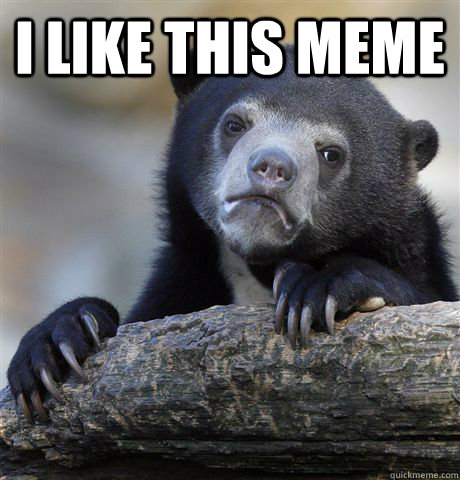 I like this meme   Confession Bear