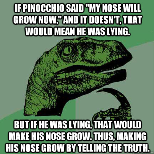 If Pinocchio said 