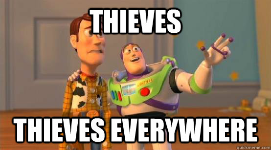 thieves thieves everywhere - thieves thieves everywhere  Buzz Glitter