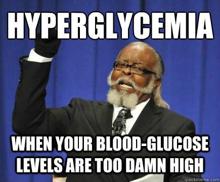 Hyperglycemia When your blood-glucose levels are too damn high - Hyperglycemia When your blood-glucose levels are too damn high  Too Damn High