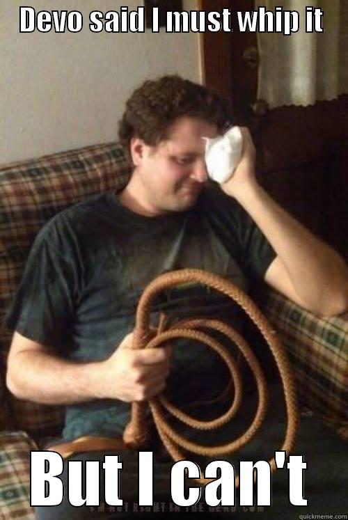 Whip It Good -    DEVO SAID I MUST WHIP IT     BUT I CAN'T Misc