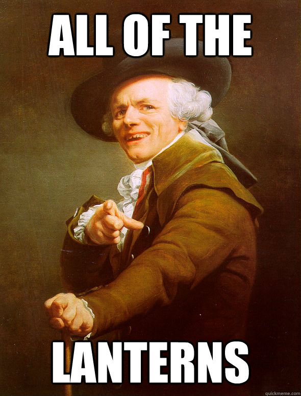 all of the lanterns  Joseph Ducreux