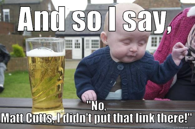 AND SO I SAY, 