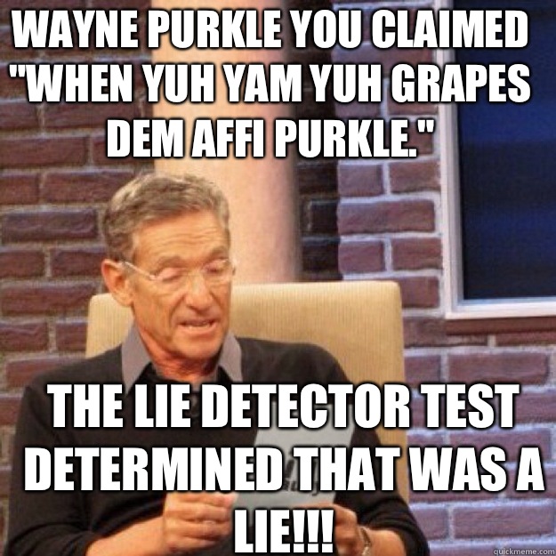 Wayne purkle you claimed 
