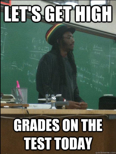 Let's get high grades on the test today - Let's get high grades on the test today  Rasta Science Teacher