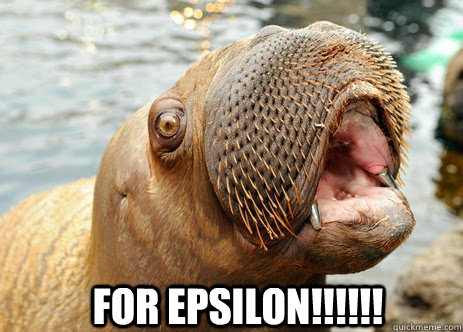 for epsilon!!!!!! Caption 2 goes here  screaming walrus