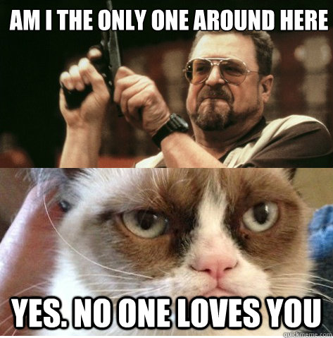 Yes. No one loves you  