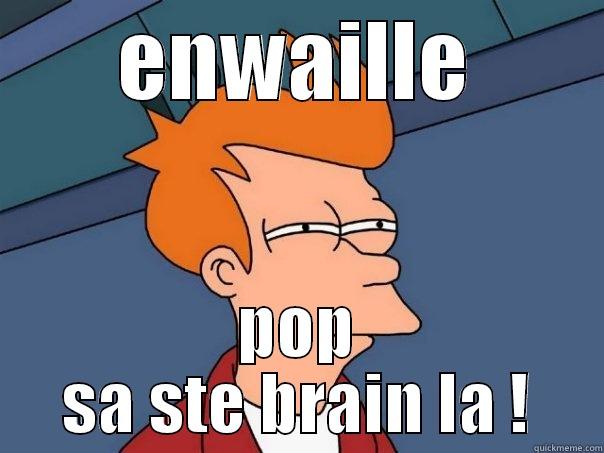 Poppers In the brain - ENWAILLE POP SA STE BRAIN LA ! Futurama Fry