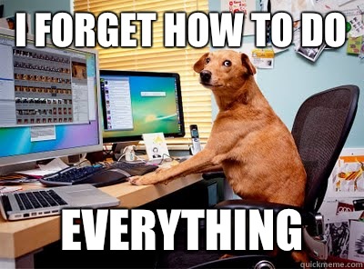 I forget how to do Everything - I forget how to do Everything  Computer dog