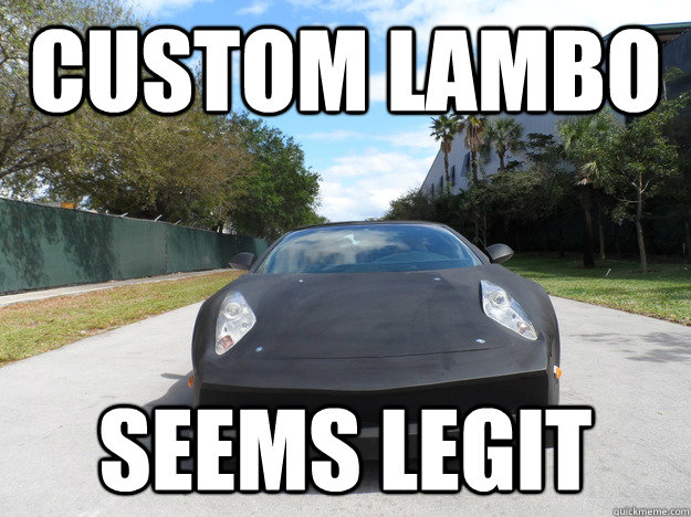 Custom Lambo Seems legit - Custom Lambo Seems legit  Misc