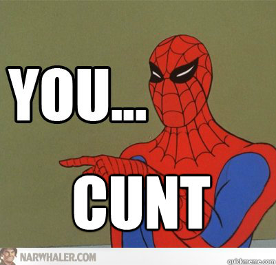 cunt  60s Spiderman