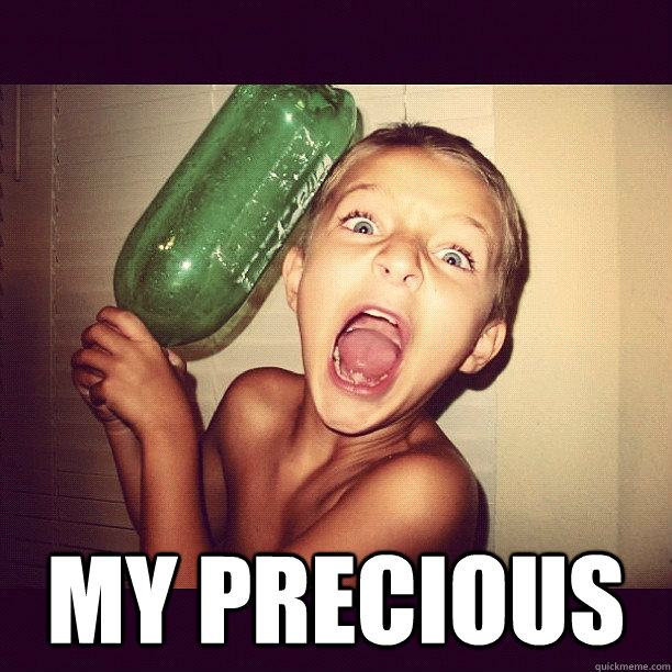  My precious  lil bro pulling off gollum