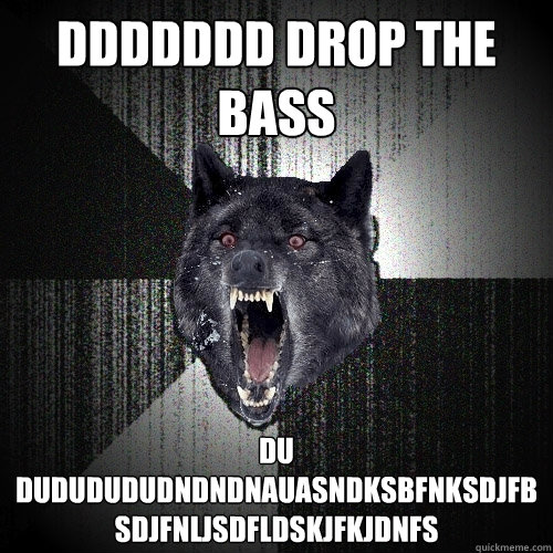 ddddddd drop the bass du dududududndndnauasndksbfnksdjfbsdjfnljsdfldskjfkjdnfs  Insanity Wolf
