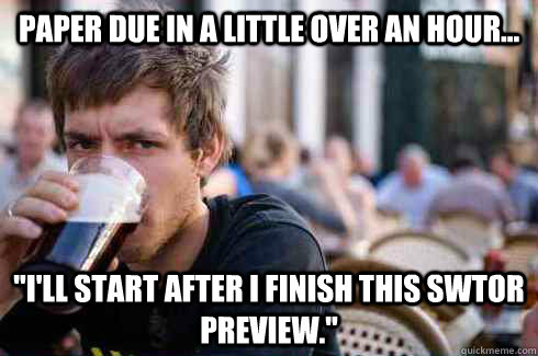 Paper due in a little over an hour... 