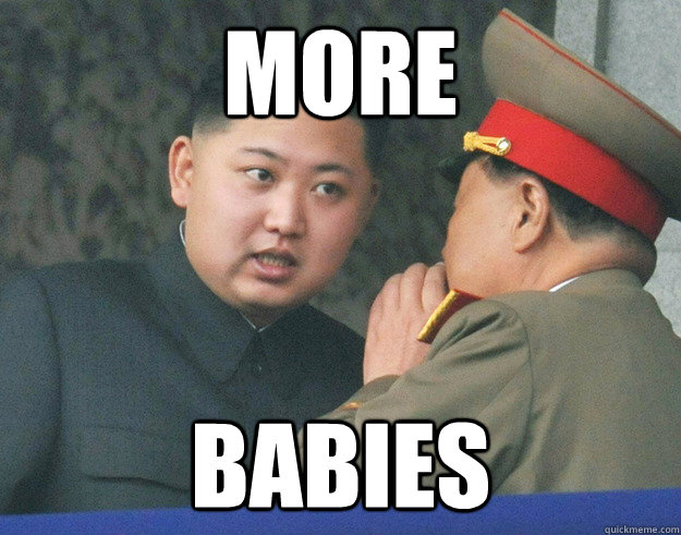 more babies  Hungry Kim Jong Un