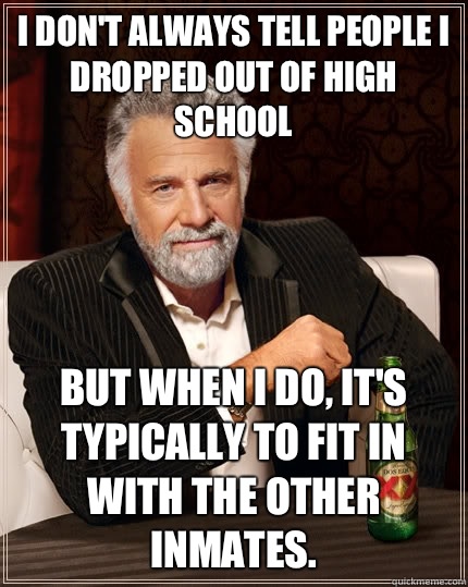 Do people drop out high school essay