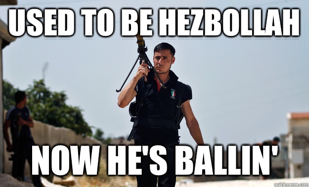 Used to be Hezbollah Now he's Ballin'  Ridiculously Photogenic Syrian Rebel