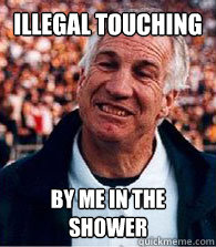 illegal touching by me in the shower  