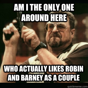 Am i the only one around here Who actually likes Robin and Barney as a couple - Am i the only one around here Who actually likes Robin and Barney as a couple  Misc