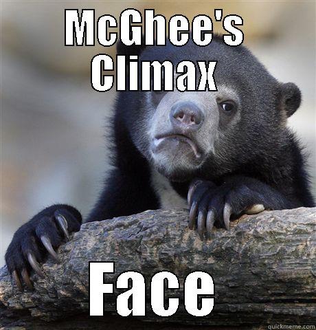 MCGHEE'S CLIMAX FACE Confession Bear