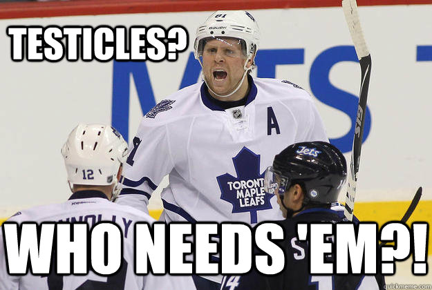 Testicles? who needs 'em?! - Testicles? who needs 'em?!  Testicular Cancer Survivor Phil Kessel