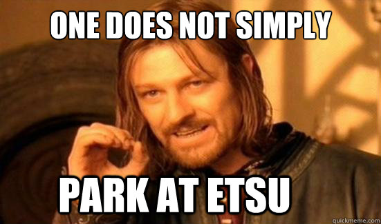 One Does Not Simply park at etsu  Boromir