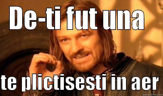 DE-TI FUT UNA   TE PLICTISESTI IN AER Boromir