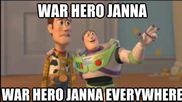 war hero janna war hero janna everywhere  Buzz and Woody