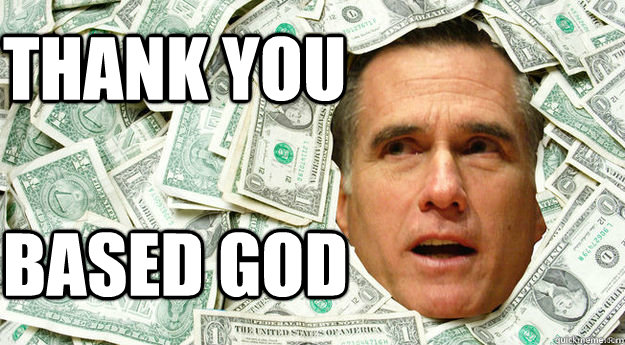 THANK YOU BASED GOD  Mitt Romney