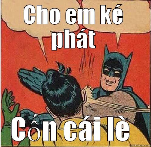 CHO EM KÉ PHÁT CỐN CÁI LÈ  Batman Slapping Robin