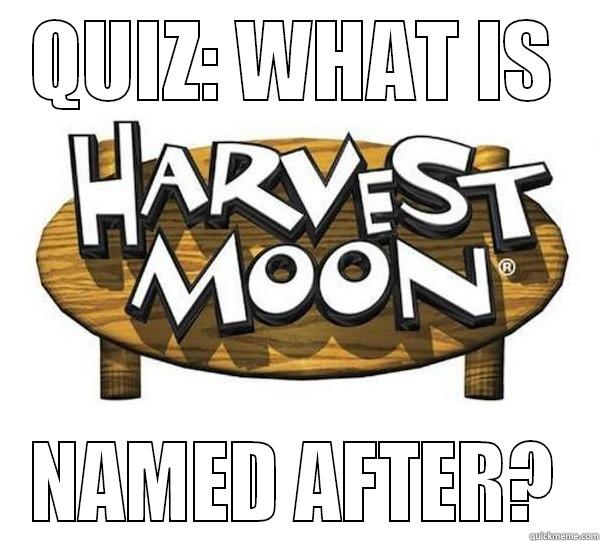 QUIZ: WHAT IS NAMED AFTER? Misc