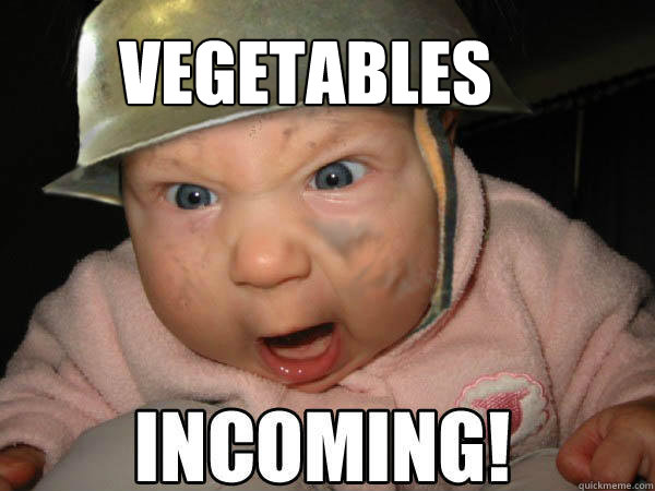 vegetables   cranky baby