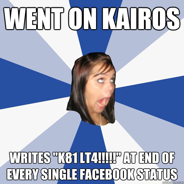 went on kairos writes 
