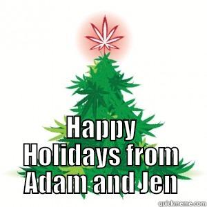  HAPPY HOLIDAYS FROM ADAM AND JEN Misc