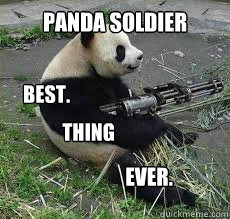 panda soldier best. thing ever.  