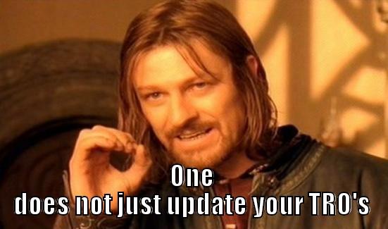  ONE DOES NOT JUST UPDATE YOUR TRO'S Boromir