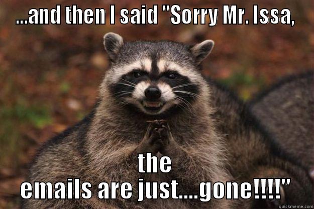 ...AND THEN I SAID 