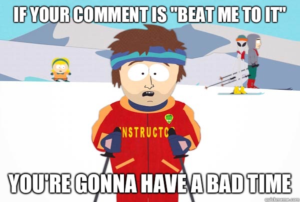 If your comment is 