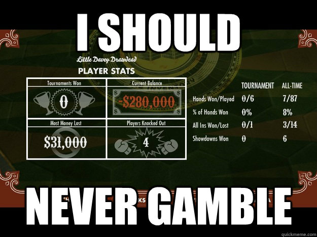 I should Never Gamble  Poker Night 2