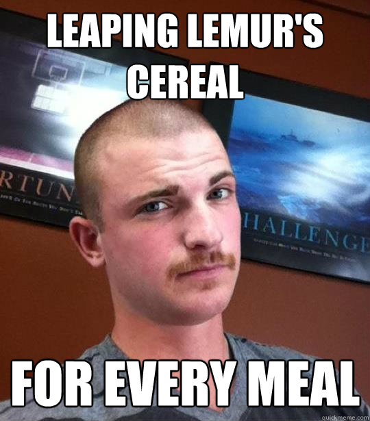 leaping lemur's cereal for every meal  