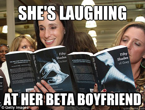 She's laughing at her beta boyfriend - She's laughing at her beta boyfriend  Perverted White Woman
