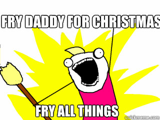 fry daddy for Christmas Fry all things  All The Things