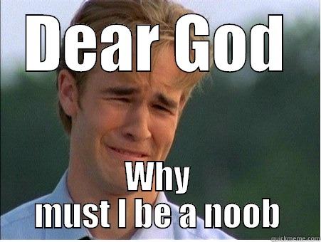 DEAR GOD WHY MUST I BE A NOOB 1990s Problems